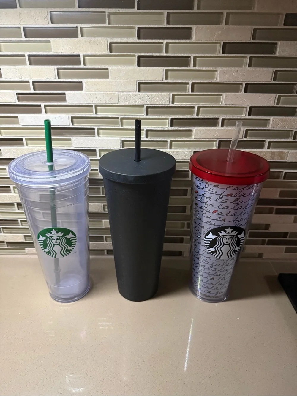Starbucks three reusable
